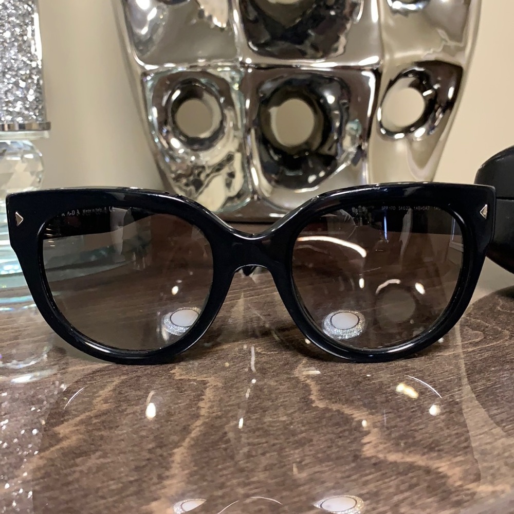 PRADA SPR 17O Black Sunglasses